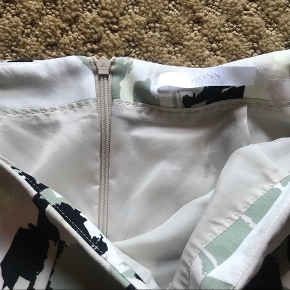 Hugo Boss Abstract Paintbrush Strokes Pencil Skirt - Picture 5 of 8